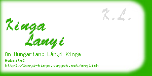 kinga lanyi business card